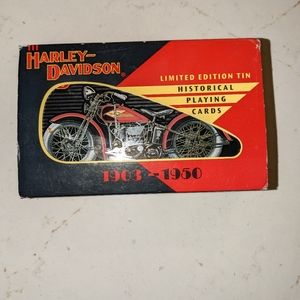 Harley Davidson limited edition tin with playing cards.